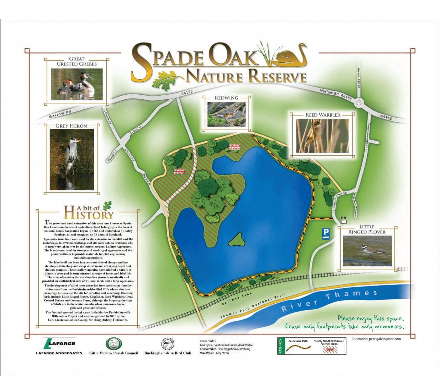 Spade Oak Nature Reserve map